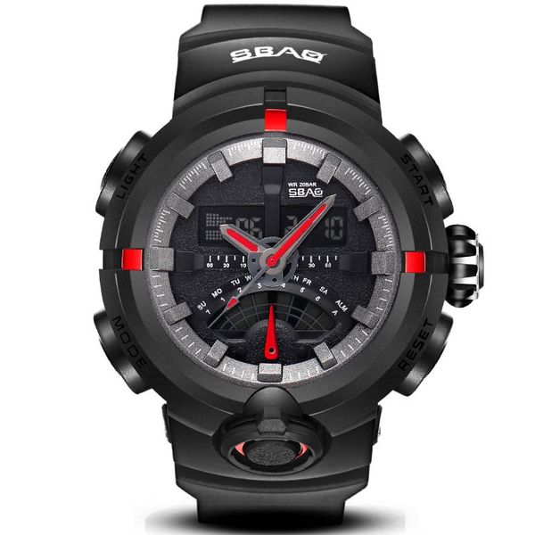 

liquid crystal double display watches double display waterproof lcd digital electronics watches multi-function wristwatches, Slivery;brown