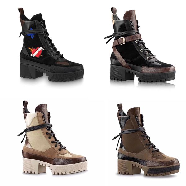 

Дизайнер женщины пустыни загрузки 9 см высокий каблук + 5 см сапоги на платформе же