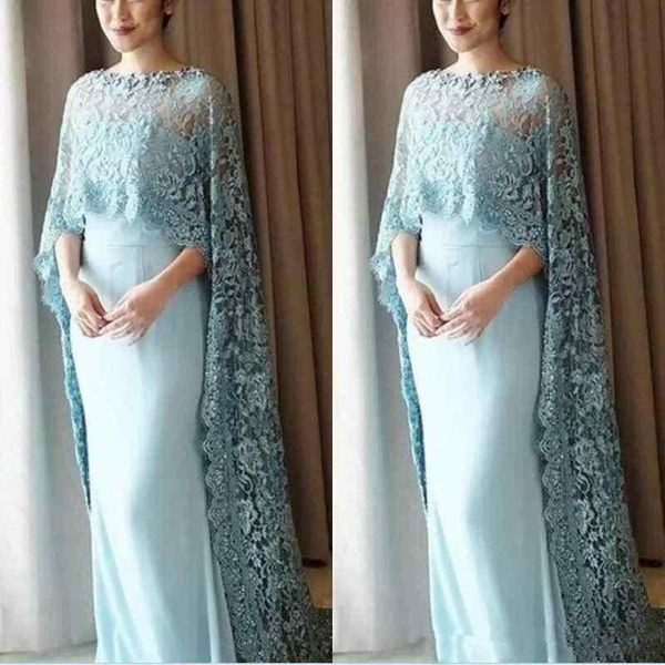 

светло-голубое платье для матери невесты с шалью кружева длина пола элегантные оболочки формальные платья партии пользовательский размер, Black;red