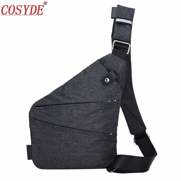

2018 men waist bag nylon anti theft shoulder bag chest short trip messengers fanny pack travel crossbody bags