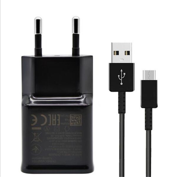 

2018 new black/white for samsung galaxy note 8,s8,s8plus s9 fast charger adaptive quick charge9v 1.67a &5v 2a with 1.2 type-c cable