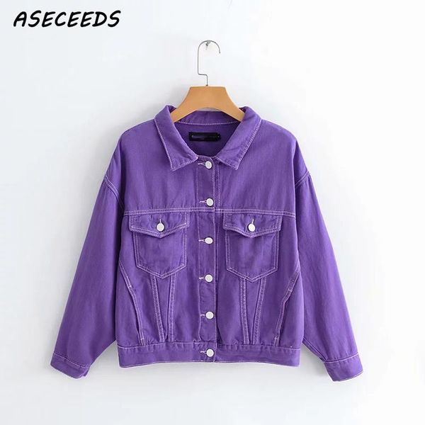 

2018 autumn jacket women basic coat women korean fashion loose button pockets bomber jeans jacket clothes streetwear new, Black;brown