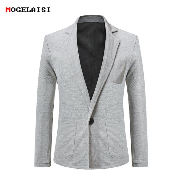 

blazers men suits slim chest range 102-118cm spring man blazer cotton autumn black suits male single button size m-3xl 580, White;black