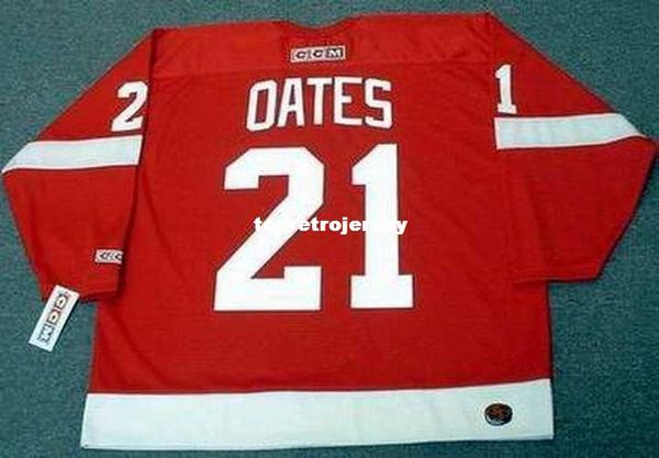 

wholesale mens adam oates detroit red wings 1988 ccm away retro hockey jersey, Black;red