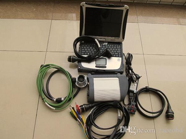 Ferramenta de diagnóstico mb star c4 wifi ssd 480gb + cf-19 robusto tablet pc laptop touch pronto para trabalhar