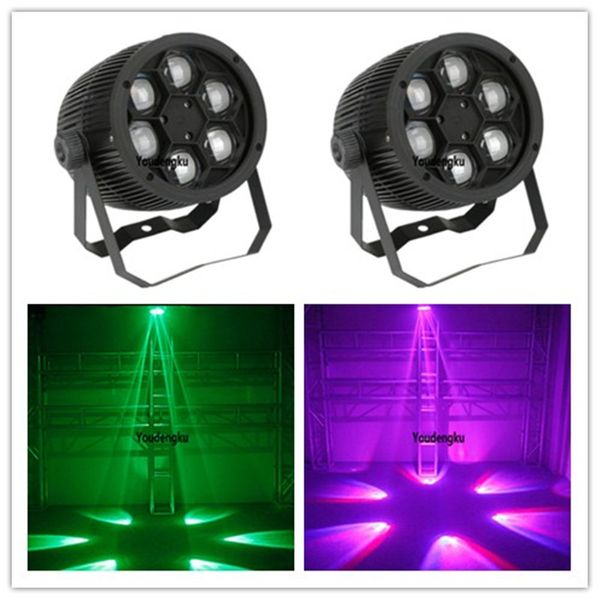 16 peças Quad Wash LED Bee Eye 6x10 Watt RGBW PAR MINI LED PAR RGBW Iluminação DMX