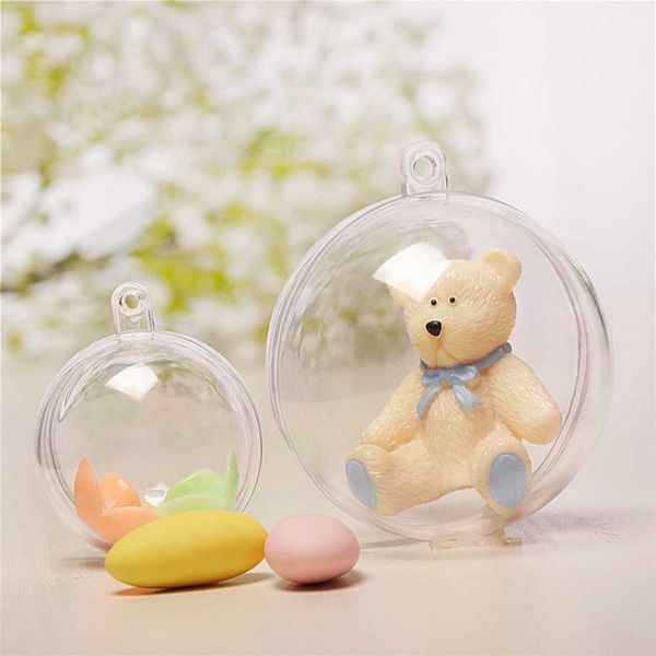 

christmas decorations openable transparent plastic christmas ball baubles 4cm to 14.6cm christmas tree ornament party wedding clear balls