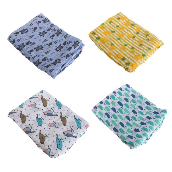 

muslin newborn swaddle blanket bath towel multi designs functions baby wrap