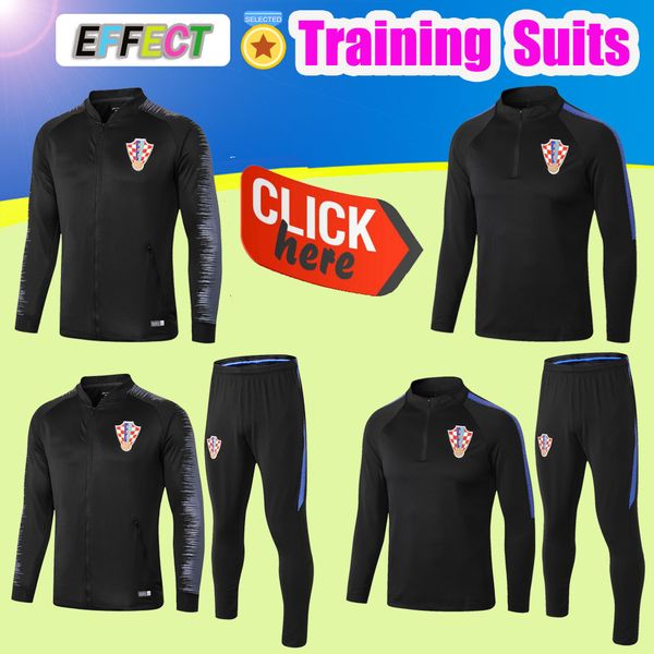 

Chandal MODRIC Soccer Tracksuit 2018 2019 World Cup MANDZUKIC RAKITIC PERISIC KALINIC KOVACIC Training Suit Football Long Pant Survetement