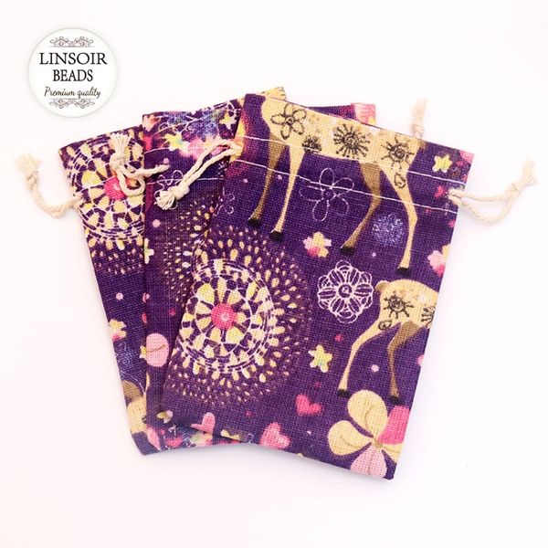 

wholesale 10pcs/lot cotton jewelry bag cotton gift pouch small drawstring bag 10*14mm for jewelry packaging, Black;white