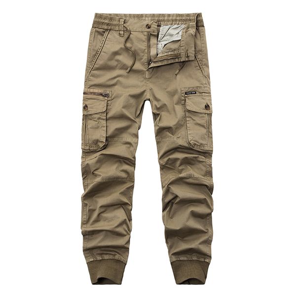

mens cargo pants men elastic waist pants man casual fashion joggers sweatpants black harem pants army trousers for men