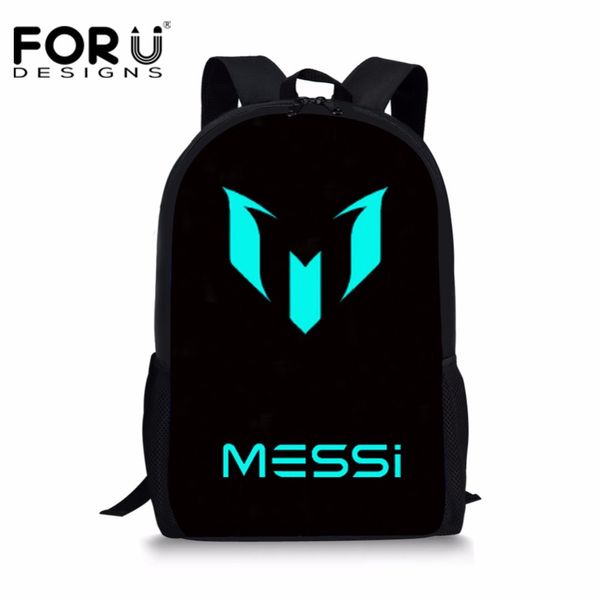 

FORUDESIGNS логотип Месси школьный рюкзак мужчины мальчик школьная сумка подросток шк