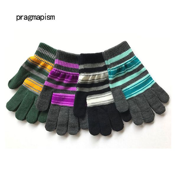 

4 colors magic knitted gloves man woman warm autumn winter fashion thick gloves, Blue;gray