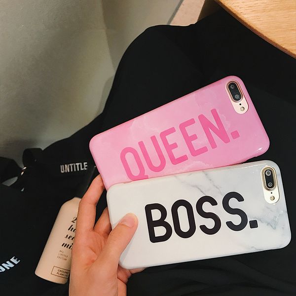 coque iphone 7 plus queen marbre