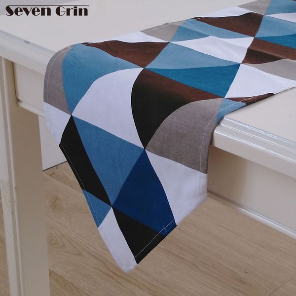 

home decorative dining banquet colorful geometric thick cotton linens table runner