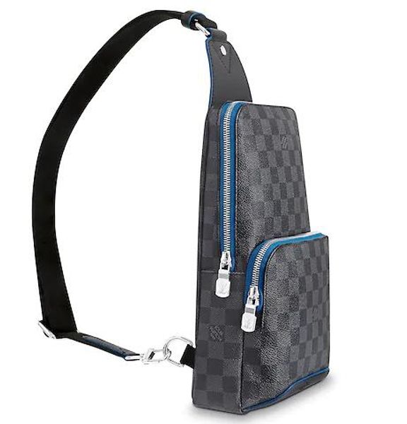 

N40008 AVENUE SLING BAG MEN CLASSIC BLUE BLACK BACKPACKS FASHION SHOWS OXIDIZED LEATHER BUSINESS BAGS HANDBAGS TOTES MESSENGER BAGS