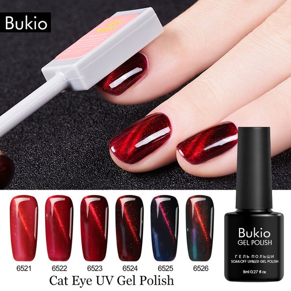 Acheter Bukio Tout Pour La Manucure Uv Gel Vernis à Ongles Vernis Semi Permanent Oeil De Chat Acrylique Nail Art Kit Ongles Gel Uv Glitter Couleur De