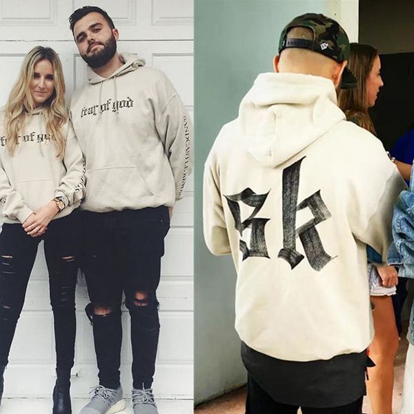 

18ss hoodies men women cotton sweatshirts fashion fog sk hoodies, Black