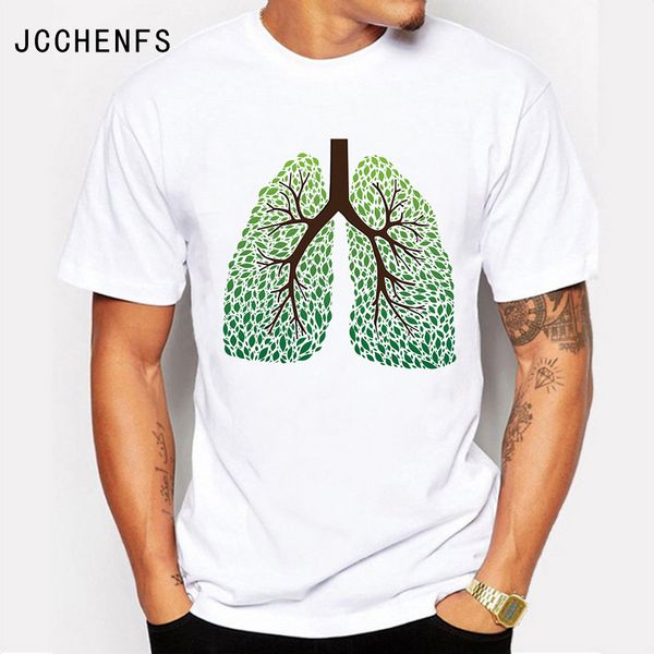 

jcchenfs 2018 simple creative design personality printed cotton t-shirt men new summer fashion short-sleeved men's t-shirt, White;black