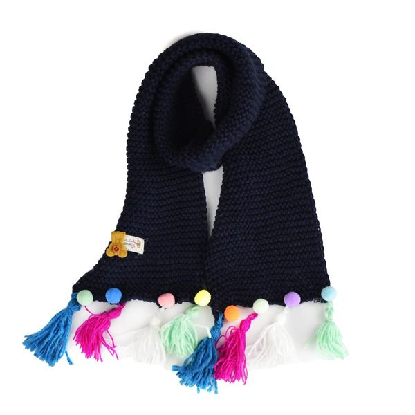 

children's scarf girls winter scarves, Red;brown