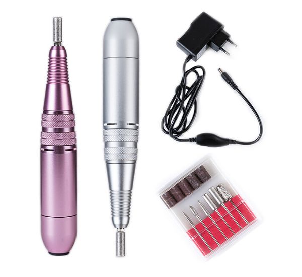 

pink/silver 25000rpm 110-240v metal portable easy to operate pen shape electric nail drill machine for pro nail division