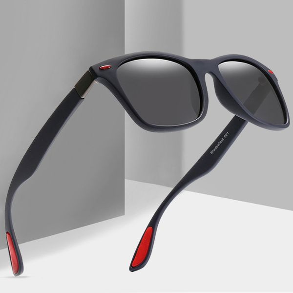 

xaybzc brand design classic polarized sunglasses men women driving square frame sun glasses male goggle uv400 gafas de sol, White;black