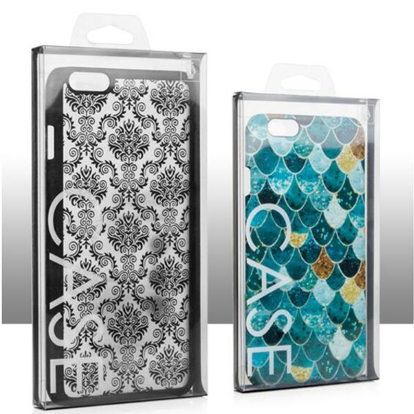 Универсальная пакетная упаковка ПВХ пластиковые коробки для iPhone 14 13 12 Mini 11 Pro X XR XS Max Chase Case Samsung no INSERT