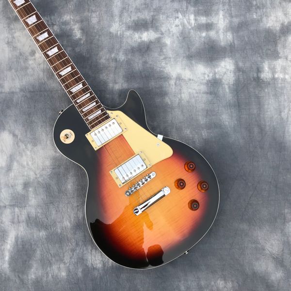 

Новый 1959 R9 les Tiger Flame paul электрогитара стандарт LP 59 электрогитара в наличии EMS беспл