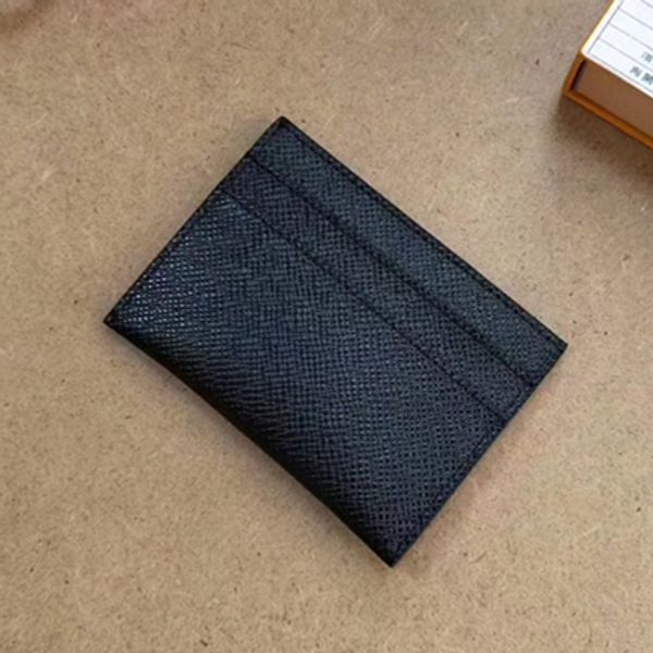 

Excellent card ca e porte carte double black eclip e canva 62170 men card bag 61732 real leather quality with box du t bag credit card, Brown;gray