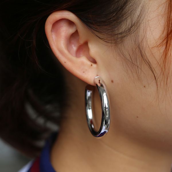 

Мода хип-хоп большой круг креольский серьги антиаллергенный минималистский толс