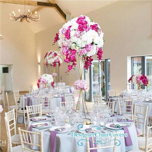 

wedding table decorations 80cm &100cm tall trumpet vase metal centerpiece flower stands