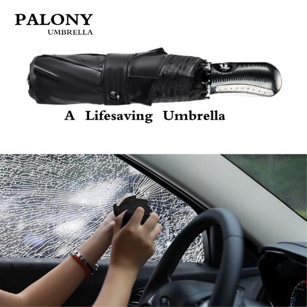 

creative folding umbrella big strong fashion windproof men gentle folding fully automatic rain lifesaving umbrella