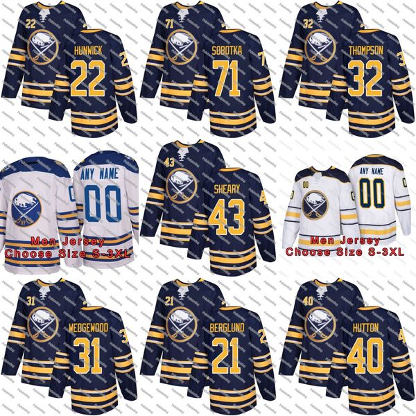 

43 Conor Sheary Buffalo Sabres Patrik Berglund Vladimir Sobotka Tage Thompson Matt Hunwick Carter Hutton Scott Wedgewood Sean Malone Jersey