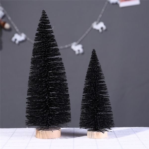 

small diy christmas tree fake pine tree with wood base table home decor christmas decoration for home kids gifts o26