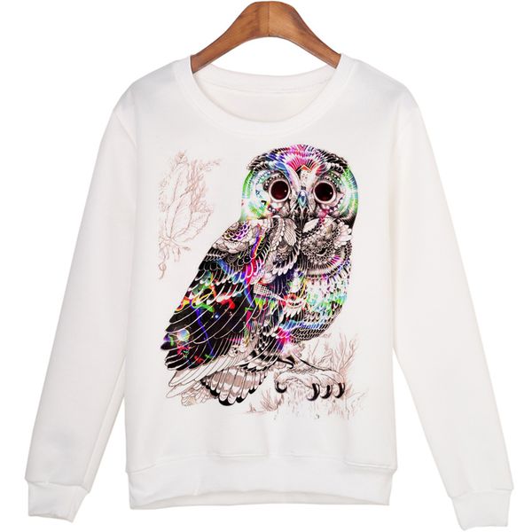 

Casual Cute Animal Sweatshirt Sudaderas Mujer Panda Printed Harajuku Hoodies Kwaii Moleton Pullovers Wmh29 New Hot Fashion