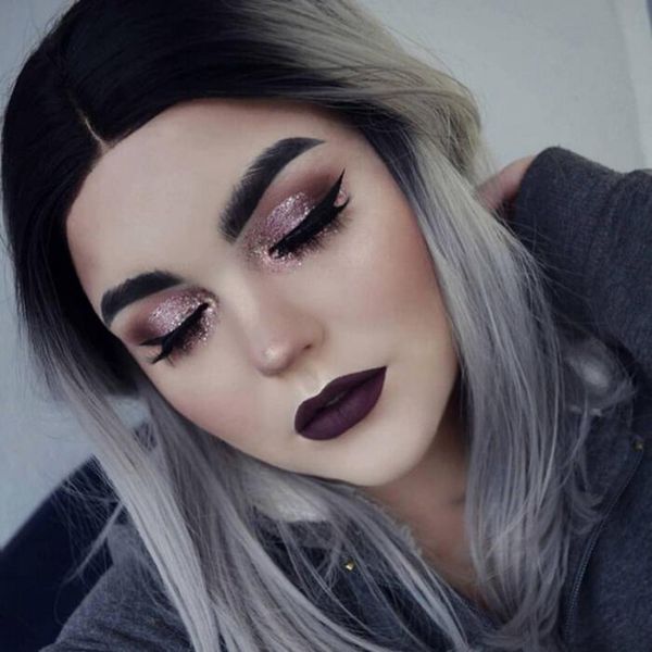 Hot Brazilian 1b Grey Bob Full Lace Human Hair Wigs Straight