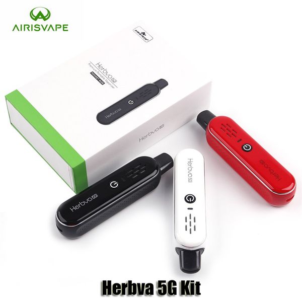 

100% оригинал Airis Herbva 5 г комплект сухой травы испаритель встроенный 1000 мАч литий-полимерный аккумулятор с керамической нагревательной камеры Vape ручка подлинная