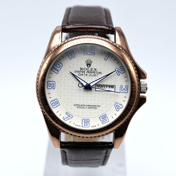 

luxury Brand Logo 2018 new men's sports watch leather High quality man fashion watches quartz business military Wristwatch Reloj hombre