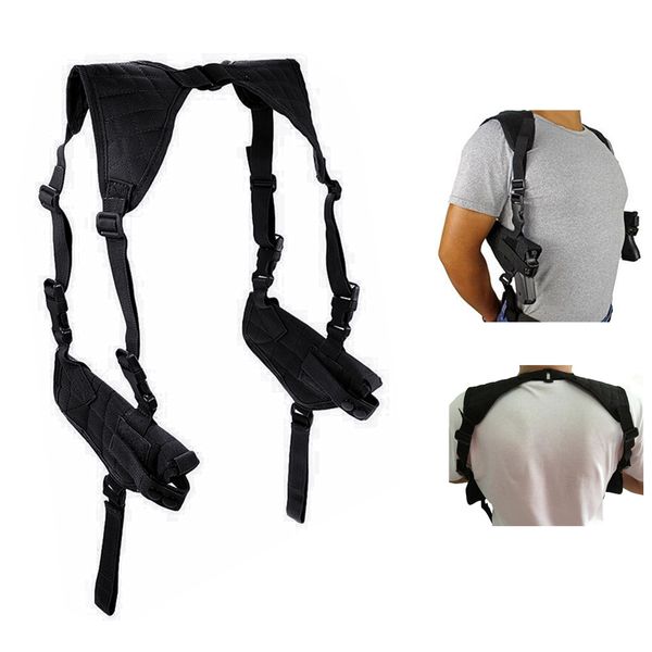 

double holster for adjustable under horizontal carrier concealed carry shoulder holster