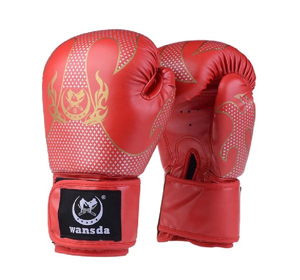 

full fingers women men boxing gloves for bag punch training muay thai karate mma sanda fight boxe de luvas mitts dpbo fitness supplies