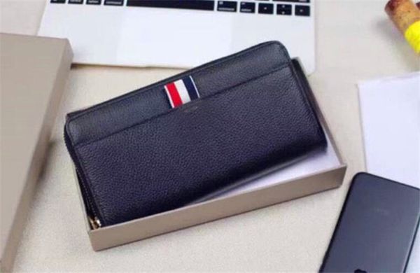 

selling fashion designer632228 wallet square long men zipper wallet business casual classic style leather wallet, Red;black