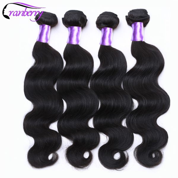 

cranberry hair brazilian body wave hair weave bundles 8"-26" one bundle 100% human extensions can be dyed non remy, Black;brown