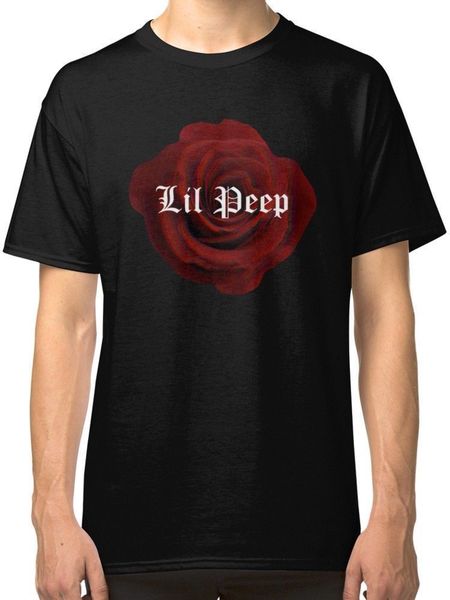 

new lil peep rose men's tee shirt size s-3xl short sleeve plus size discount new t-shirt, White;black