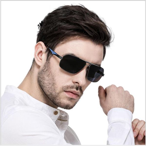 

new men's polarized sunglasses, real color lenses, glasses drivers, glasses and sunglasses, White;black