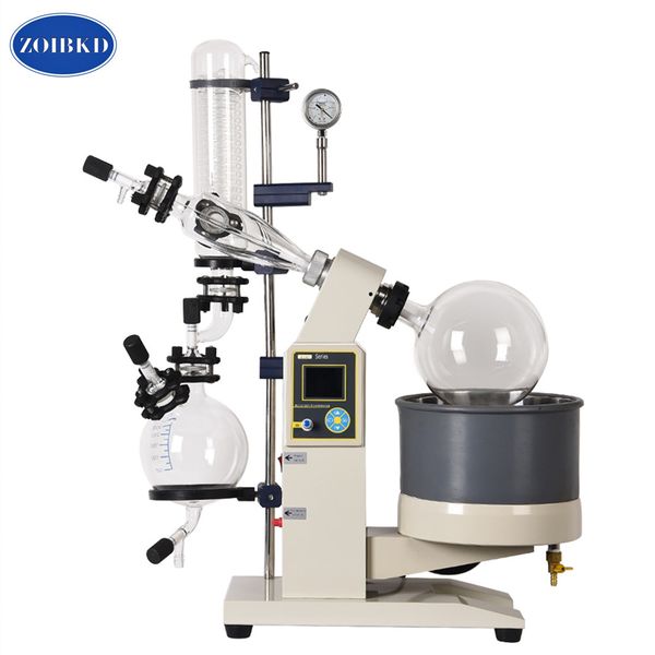 

zoibkd new 5l lab supplies rotary evaporator glass motor lift apparatus with digital water & oil heat bath