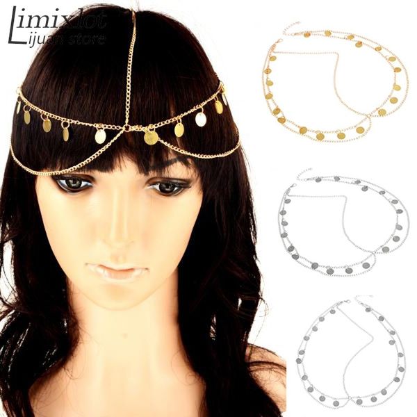 New Fashion Wedding Hair Accessories Small Coins Head Chain