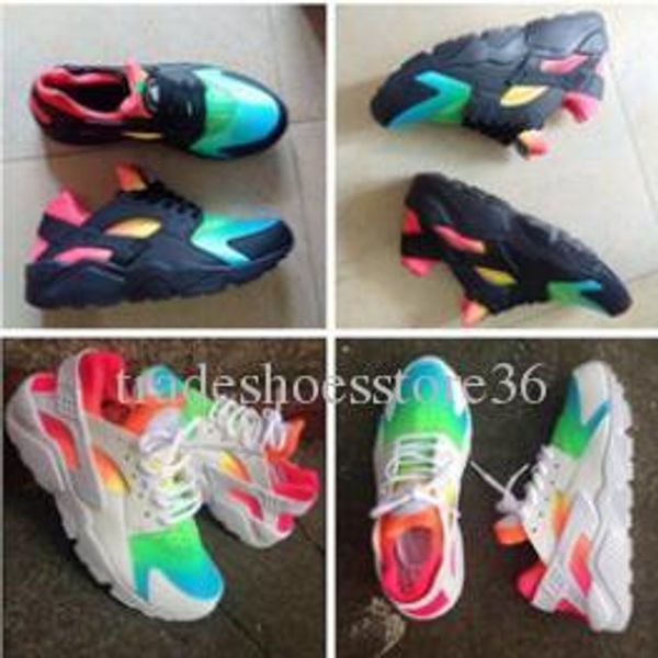 

2017 new air huarache running shoes huaraches rainbow harache ultra breathe shoes men women huraches multicolor hurache sneakers size 36-46