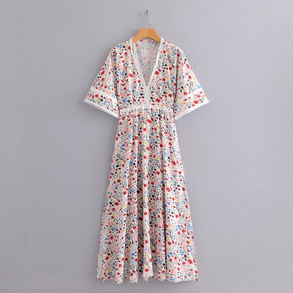 

Euro Fashion Boutique Women Clothes Sexy Slash Neck Short Sleeve Flowers Embroidery Tassel Slim Dress Women Casual Summer Dresses