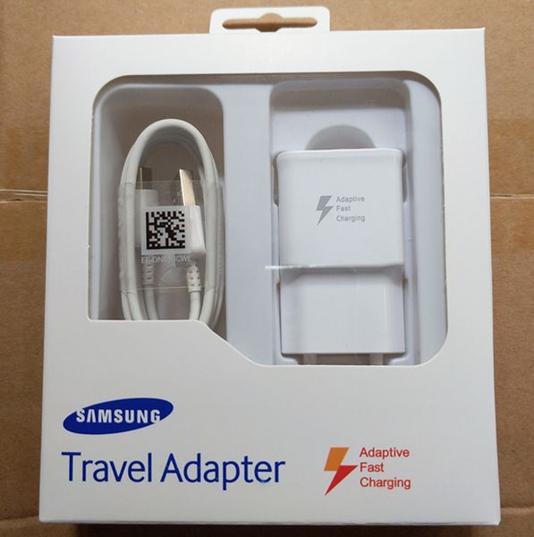 

Original 2 in 1 15w adaptive 100 fa t charging u eu travel wall charger 1 2m type c 1 2m micro u b cable for am ung 7 8 9 with box