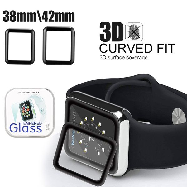

3D полная защитная пленка для клея для Apple iwatch 4 Полное изогнутое закаленное стекло